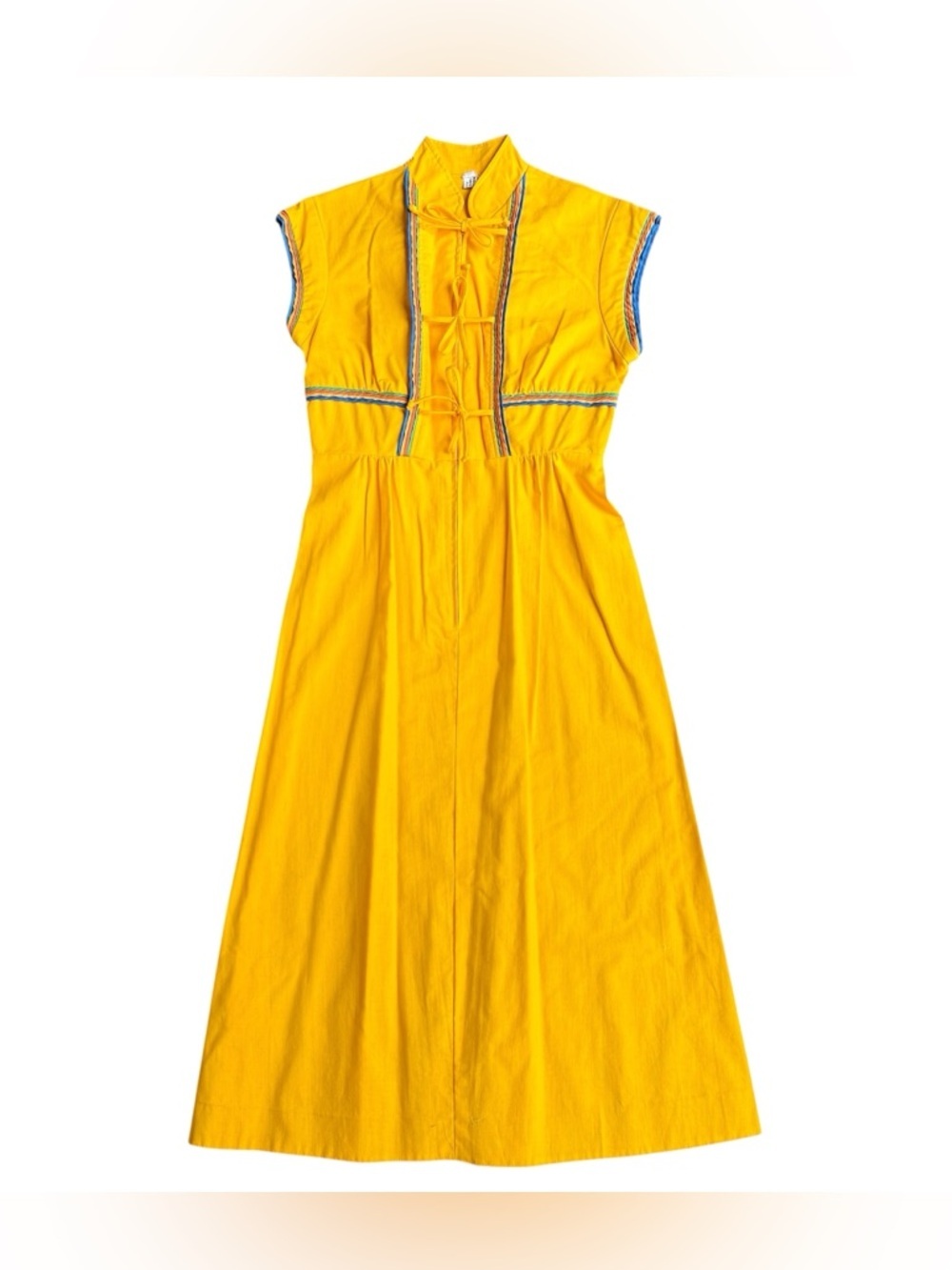 1960s size 9/10 orange rainbow dress 60s mod rockabilly Twiggy vintage rare